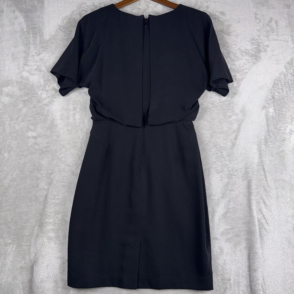 Banana Republic Little Black Blouson Mini Dress Women's 6 Professional Chic - Picture 9 of 12